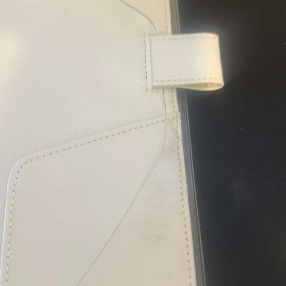 Cream & Navy Floral Grid Journal Notebook with Pen Loop